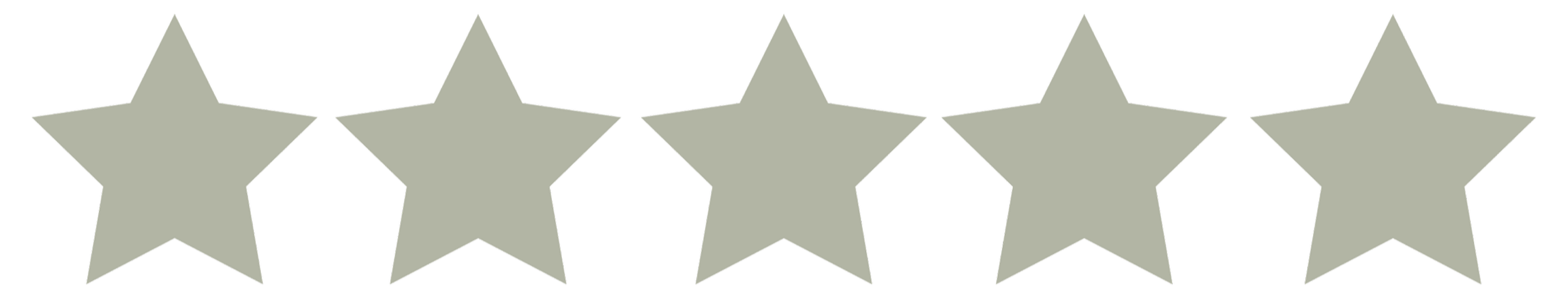 Five gray stars on a black background.