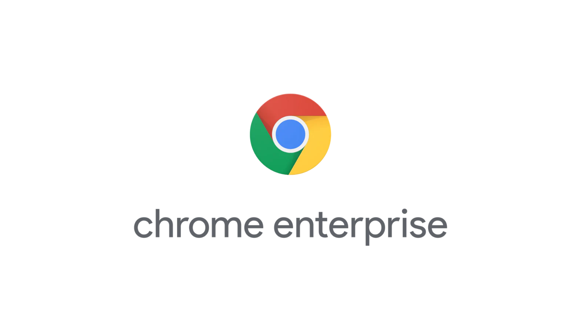 Google Chrome Enterprise logo with a stylized letter 'C' and the words 'chrome enterprise' underneath.