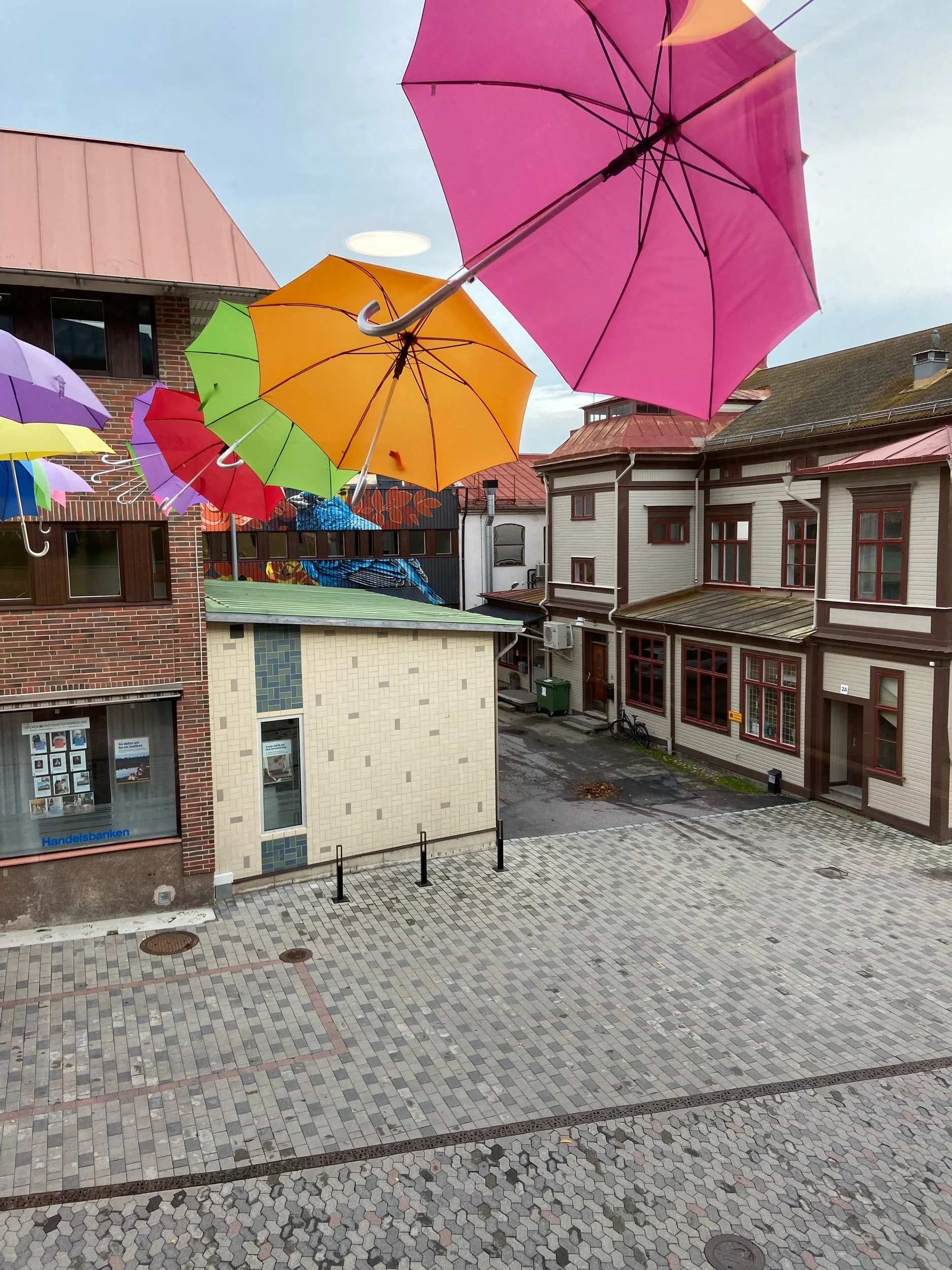 Utsikt från mitt nya kontor mitt i Ljusdal!