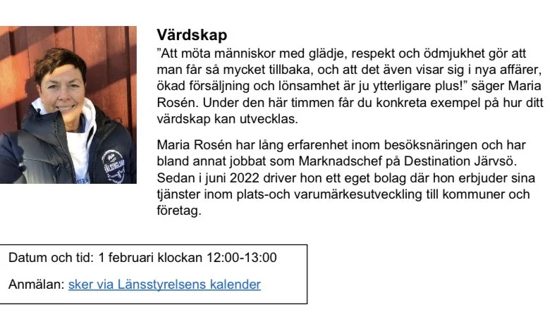 Pratat värdskap för Dalarna Hälsingland och Gästrikland!