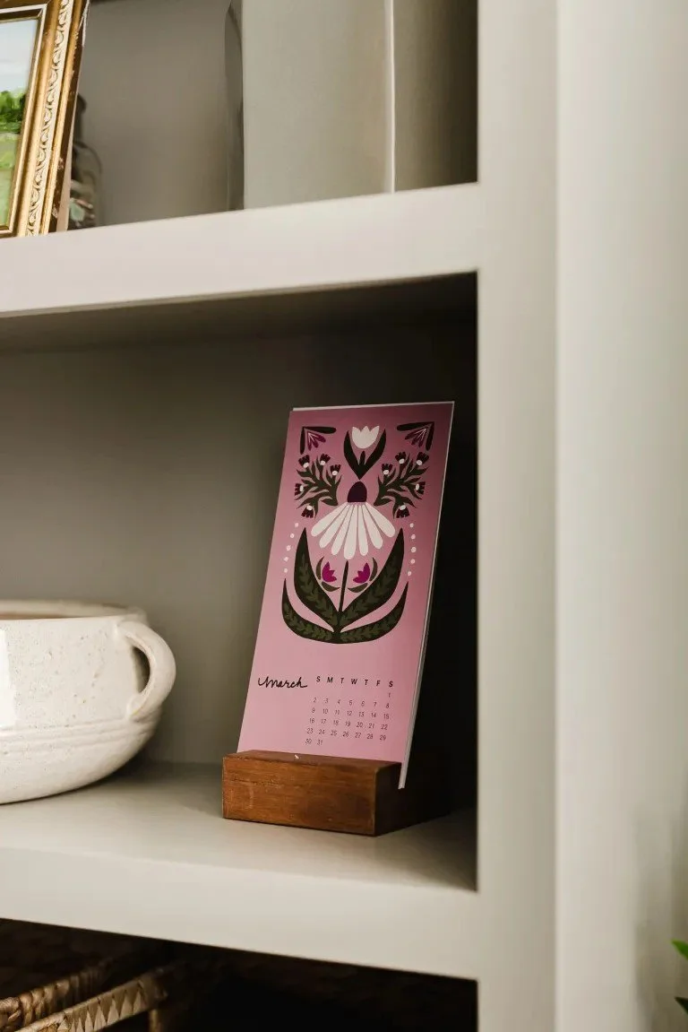 Orchard Park, NY - Interior design & Custom Cabinetry - Office Remodel: If you’ve ever worked from home, you want an office remodel like! With two workstations, decorative open shelving, thoughtful organization, and intentional design, this office ha