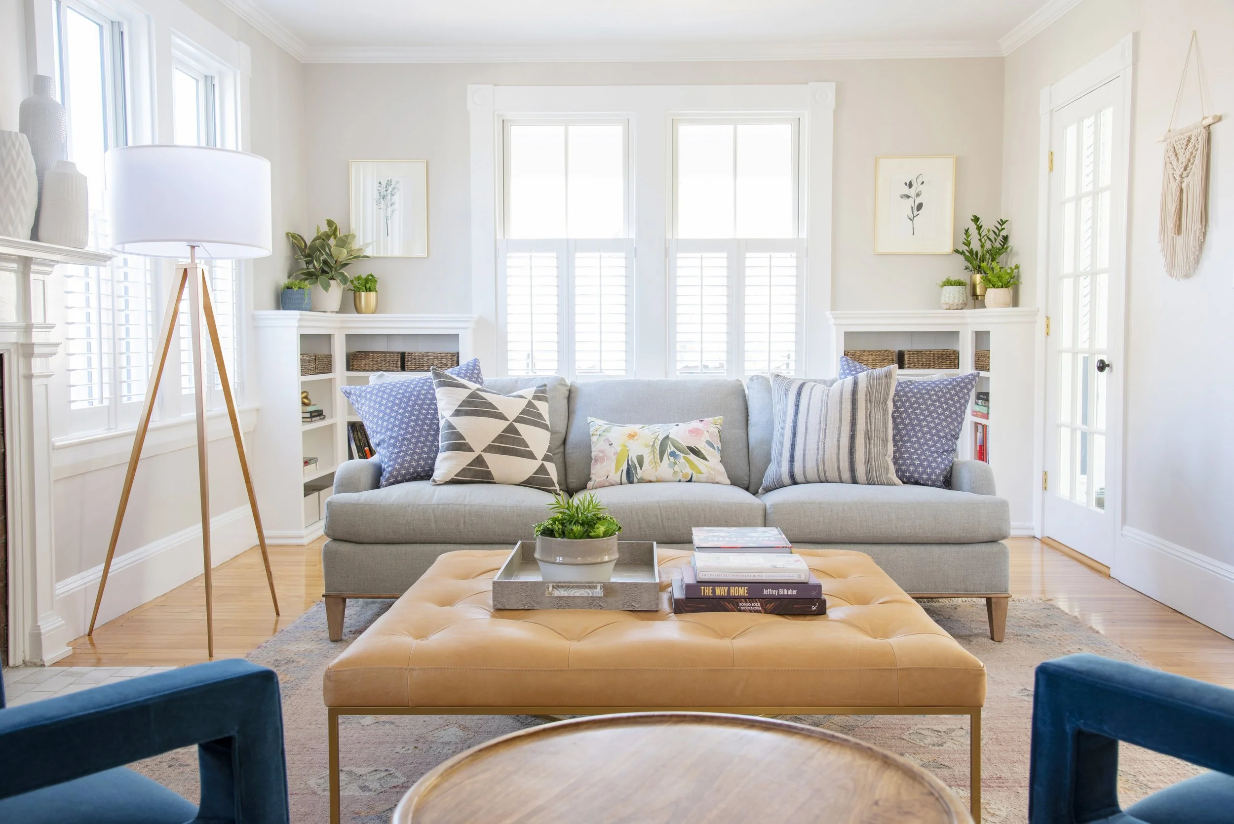 Interior Design & Furniture Selection | Buffalo, NY When designing this Buffalo, NY living room the owners  entrusted our team with a complete redesign, we saw an opportunity to reimagine their beloved space while honoring its history.