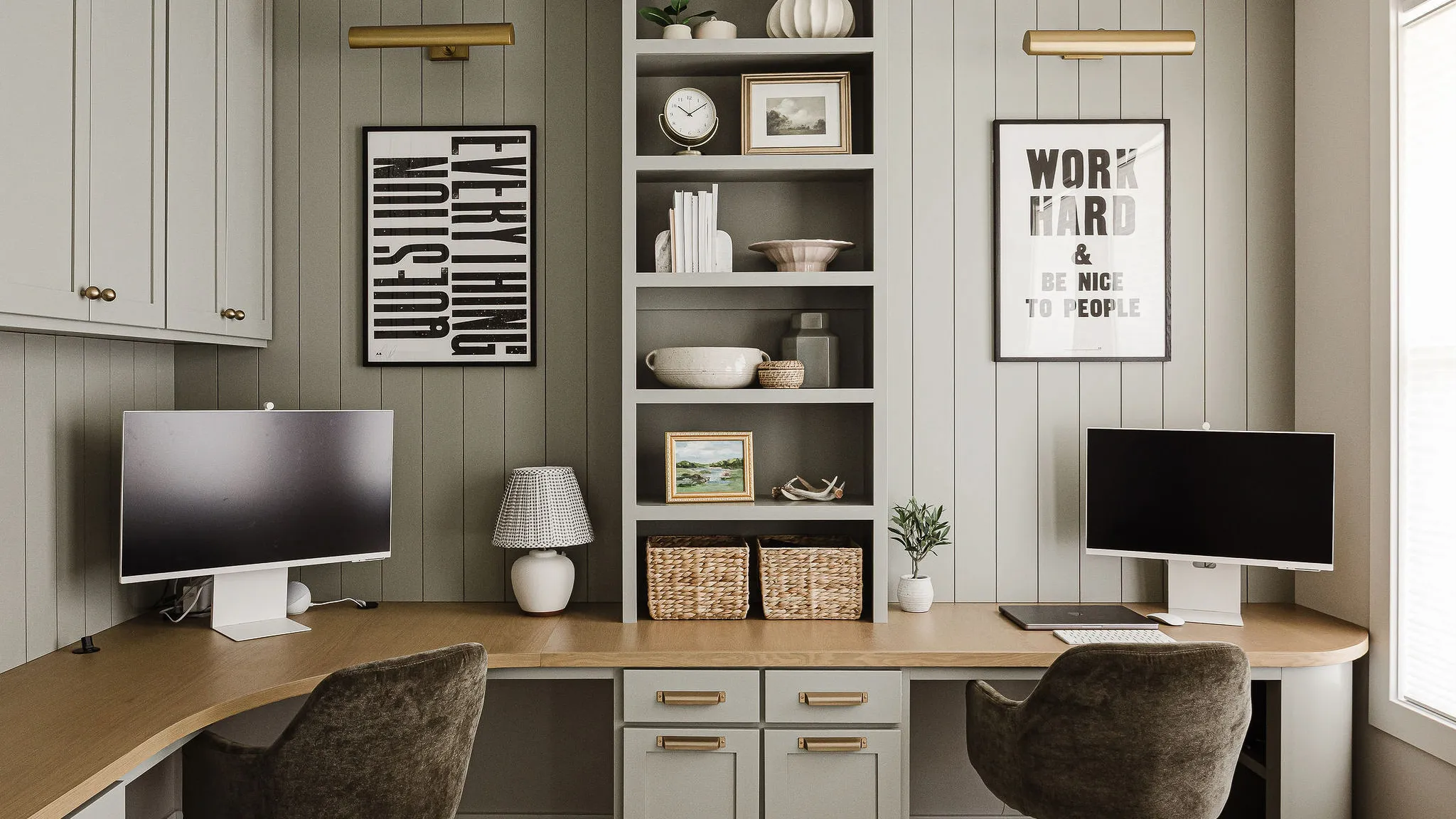 custom cabinetry project in Orchard Park NY focused on creating a functional and organized Office space tailored to a busy family’s daily routine.