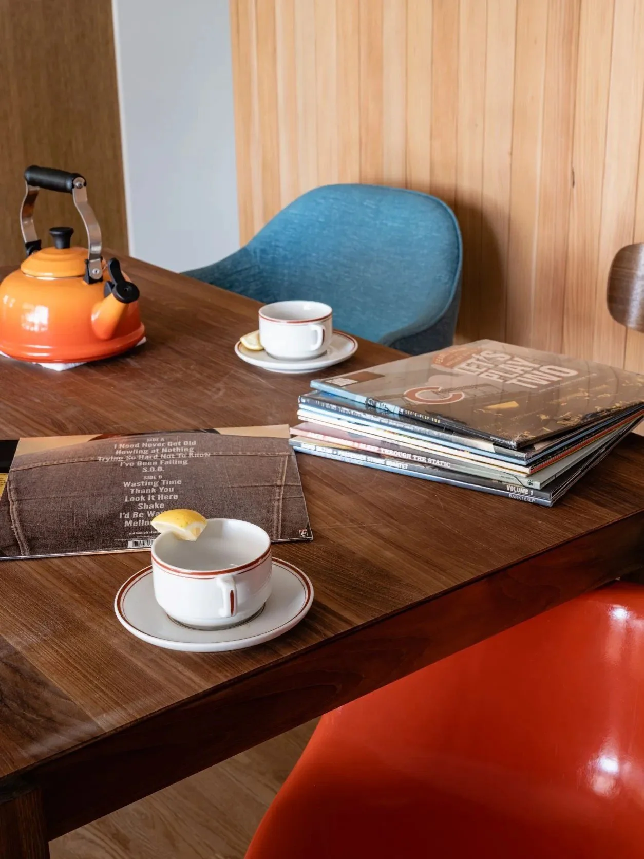 A colorful Snyder home designed for a fresh chapter, blending Craftsman-inspired warmth, natural wood, expressive tile, music, pop art, and collected furnishings into a space that feels joyful and entirely personal.