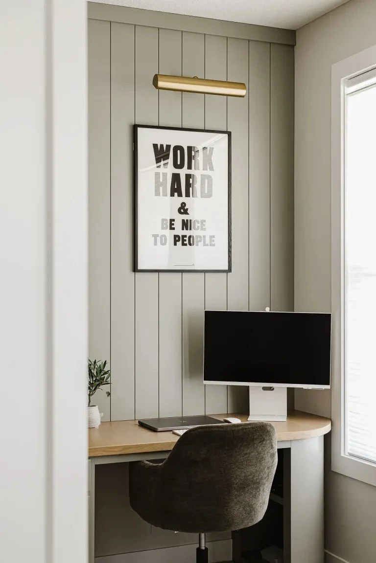 custom cabinetry project in Orchard Park NY focused on creating a functional and organized Office space tailored to a busy family’s daily routine.