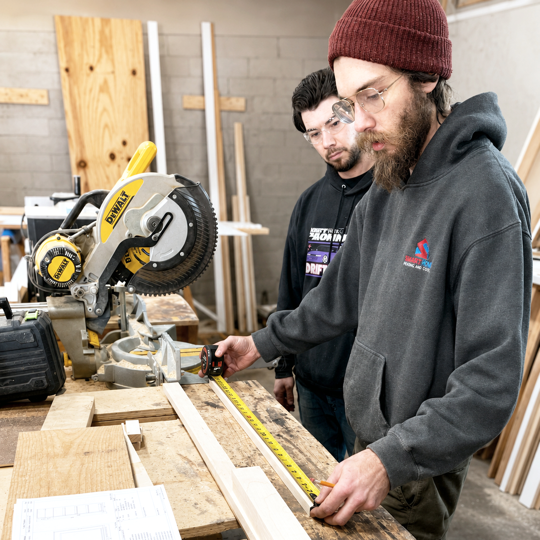 We design, fabricate, and install custom cabinetry entirely in-house for kitchens, bathrooms, mudrooms, built-ins, entertainment walls, storage systems, libraries, and whole-home renovations throughout Clarence and Western New York.