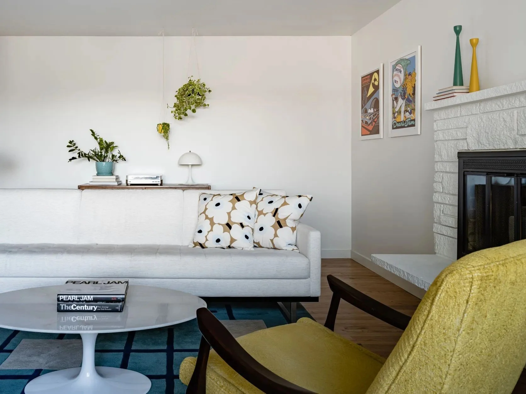 A colorful Snyder home designed for a fresh chapter, blending Craftsman-inspired warmth, natural wood, expressive tile, music, pop art, and collected furnishings into a space that feels joyful and entirely personal.