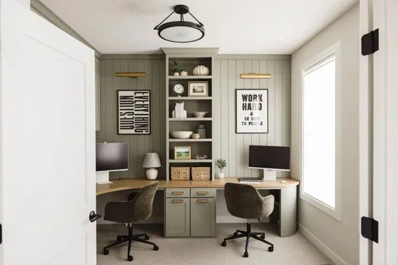 Orchard Park, NY - Office Remodel  Interior Design + Custom Cabinets + Home Renovation