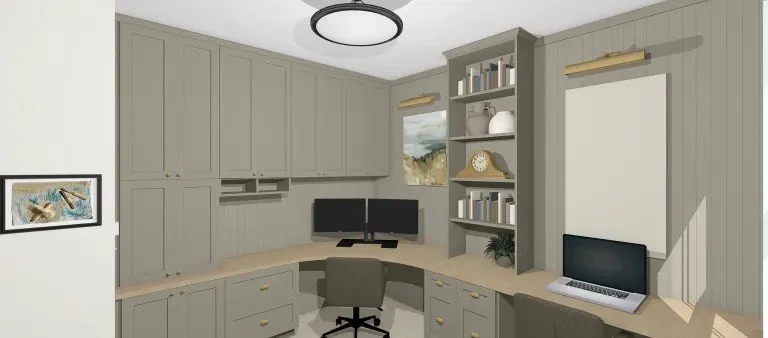 Orchard Park, NY - Office Remodel  Interior Design + Custom Cabinets + Home Renovation