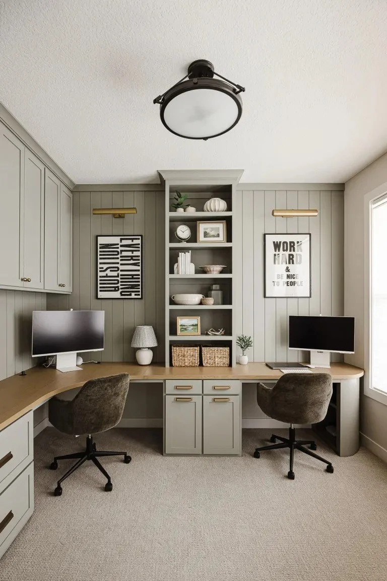 Office Remodel: Interior Design, Custom Cabinets