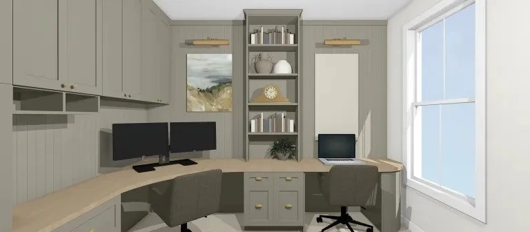 Orchard Park, NY - Office Remodel  Interior Design + Custom Cabinets + Home Renovation