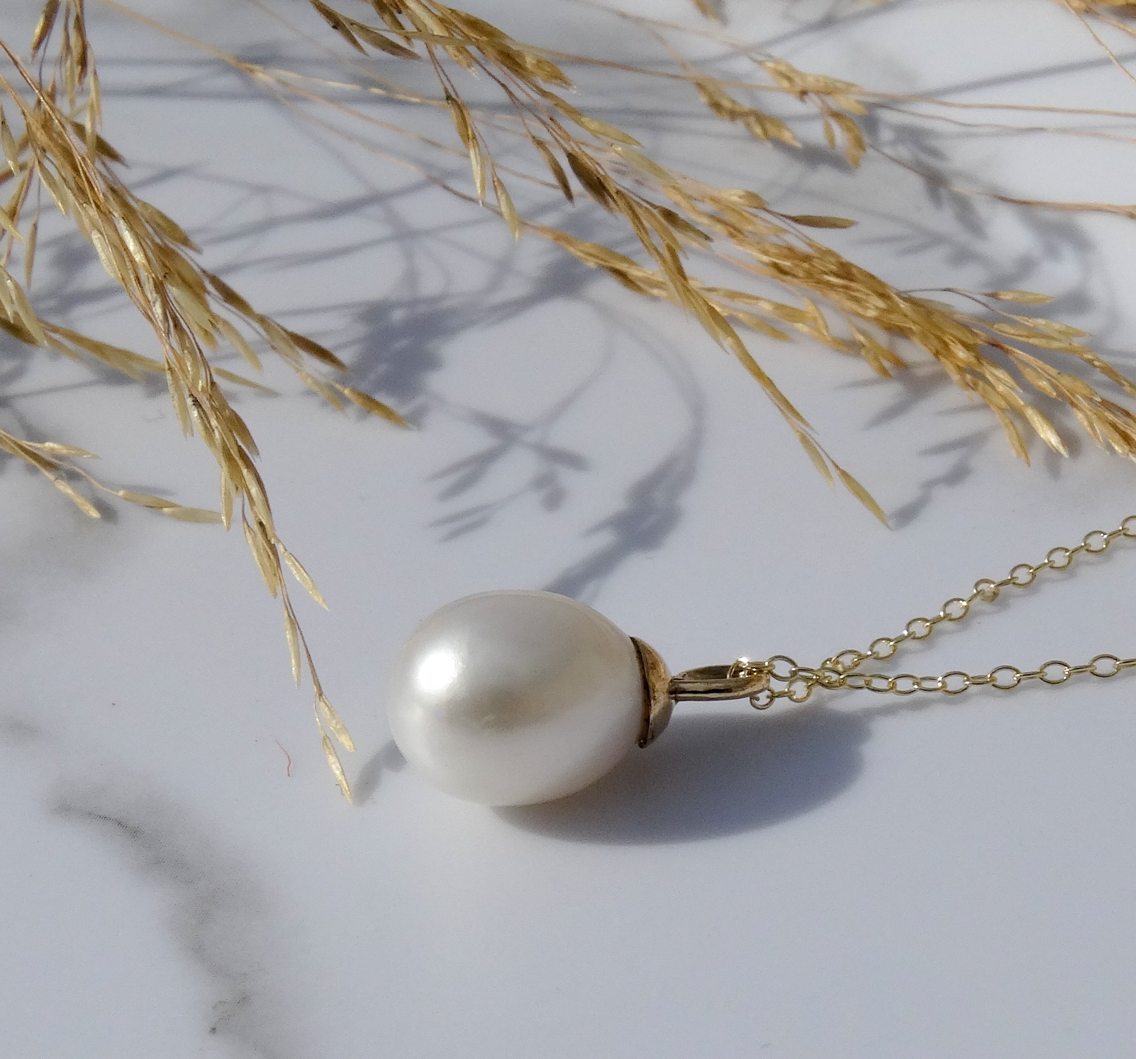 Oversized Baroque Pearl Necklace Diameter 17-20mm Natural White Pearl  Necklace Flame Ball Baroque Exaggerated Ladies Necklace