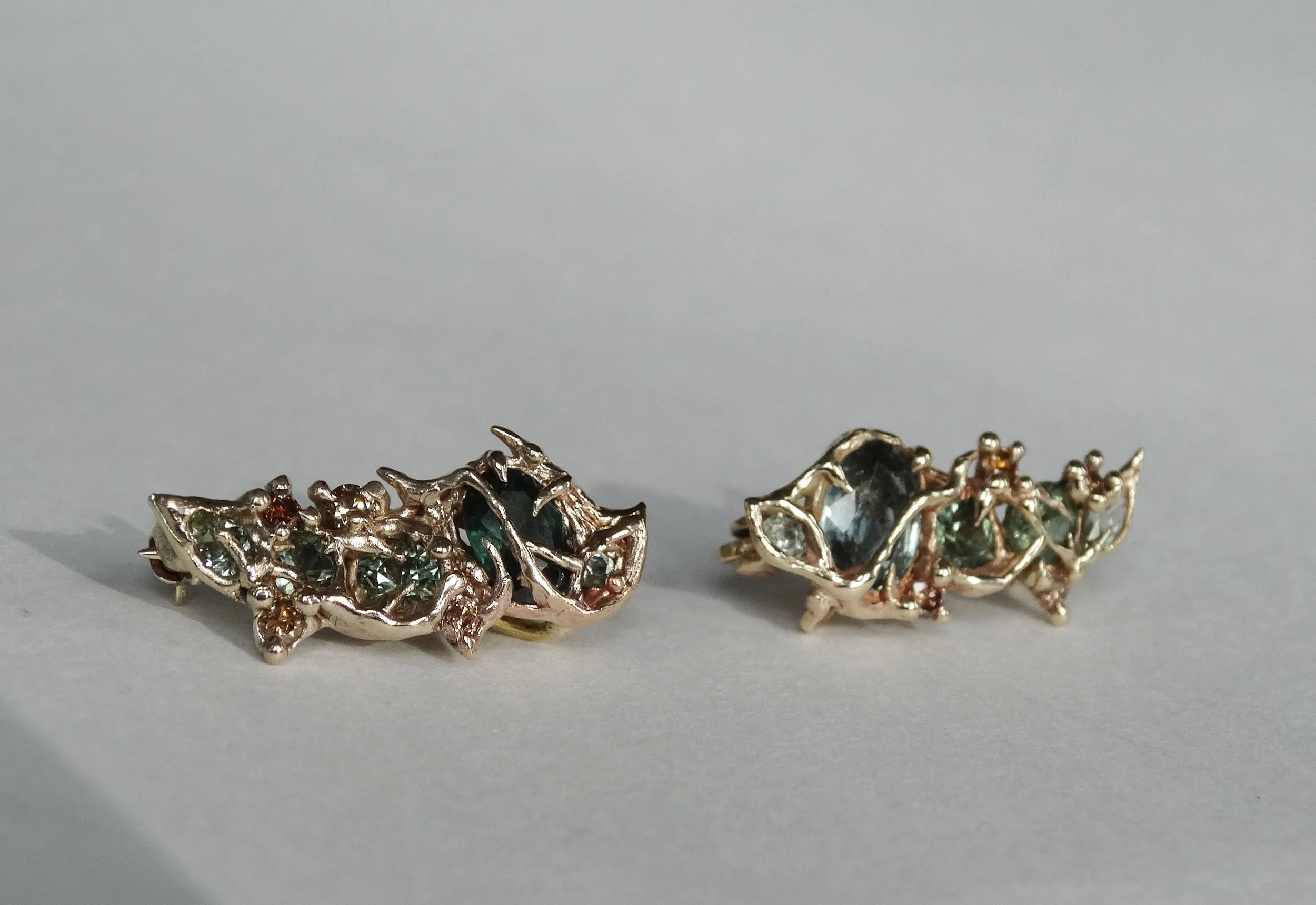 Sapphire and Diamaond Leaf Brooch-3.jpg