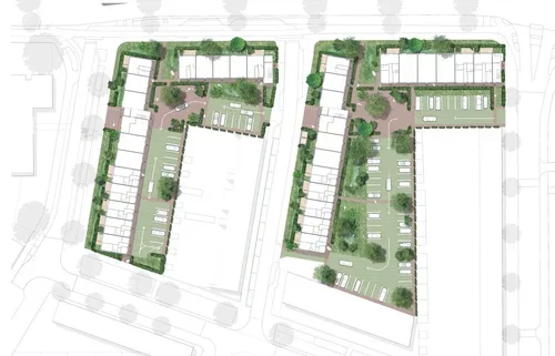 Najaar 2020 - Inrichtingsplan 't Ven, in dienst bij Van Tuijn stedenbouw, in opdracht van woonstichting 'thuis en gemeente Eindhoven. samenwerking met FAAM architects | stedenbouwkundig plan, presentatie en verbeelding 
