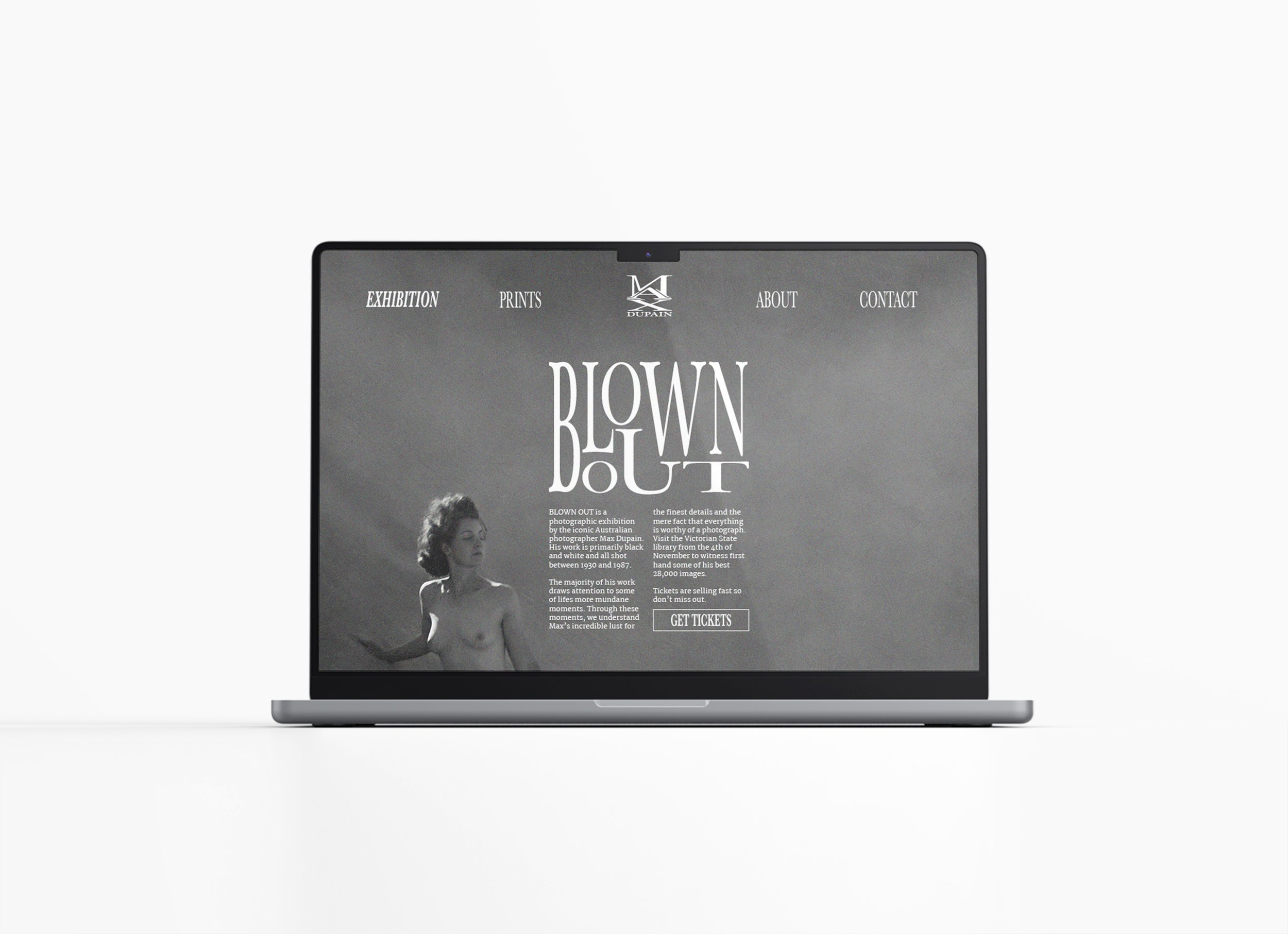 Exhibition page - Microsite