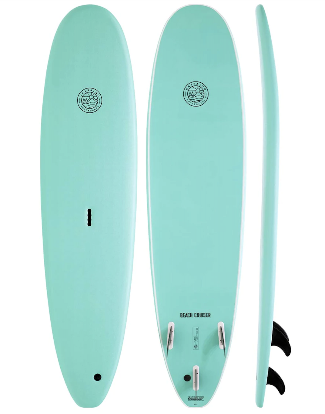 Softboard surfboards used for beginner lessons in Margaret River