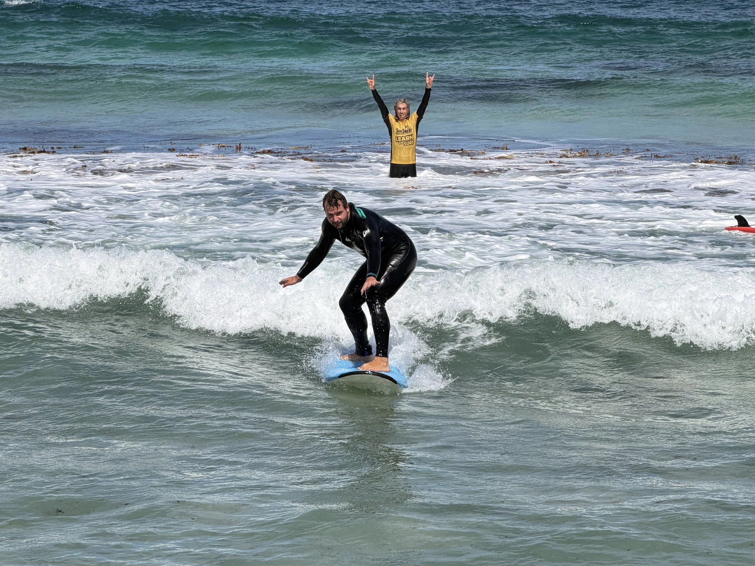 Coach celebrating wave of customer of the MRSA