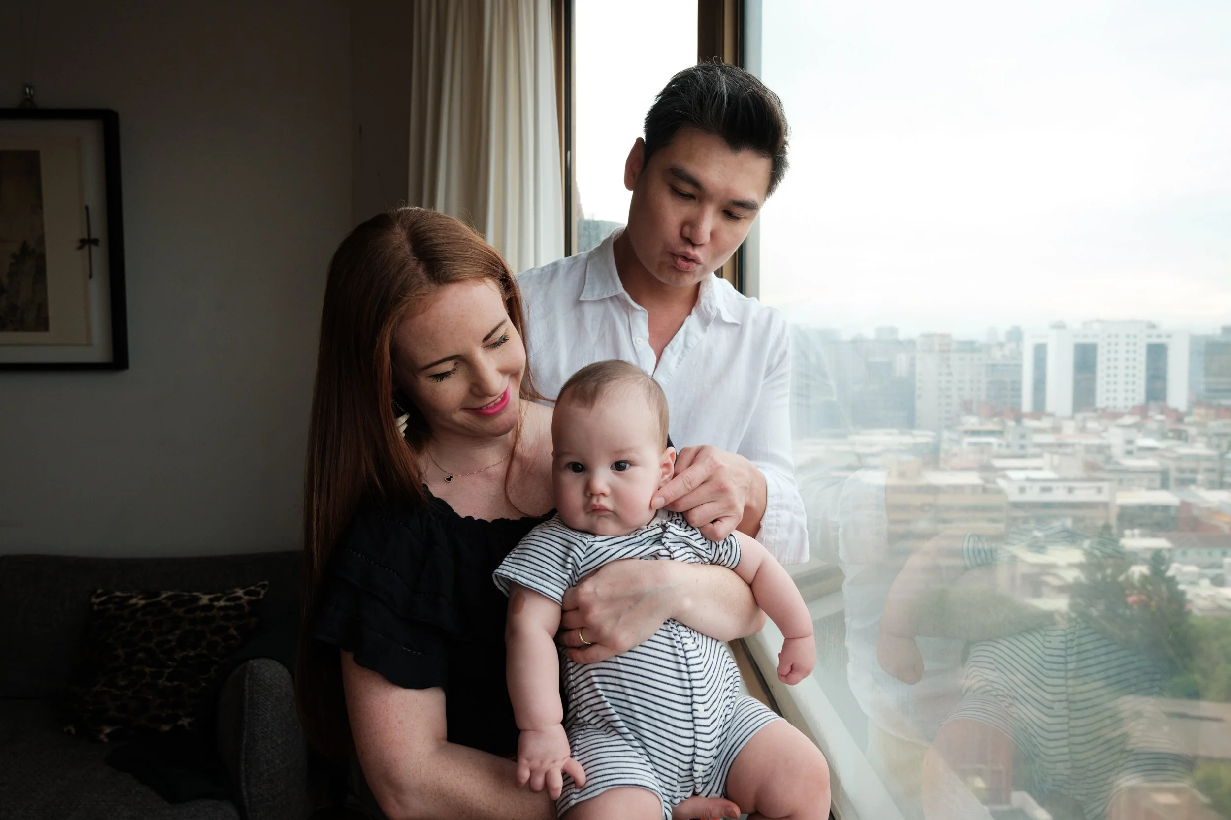 What’s interesting about at-home family photography in a Taipei apartment. (A lot!)