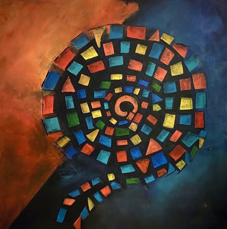 Labirinto, 80 X 80 cm