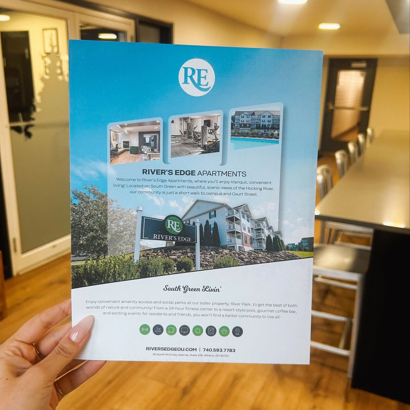 Looking for a one bed or studio? River's Edge might be for you! Call today for some info😇