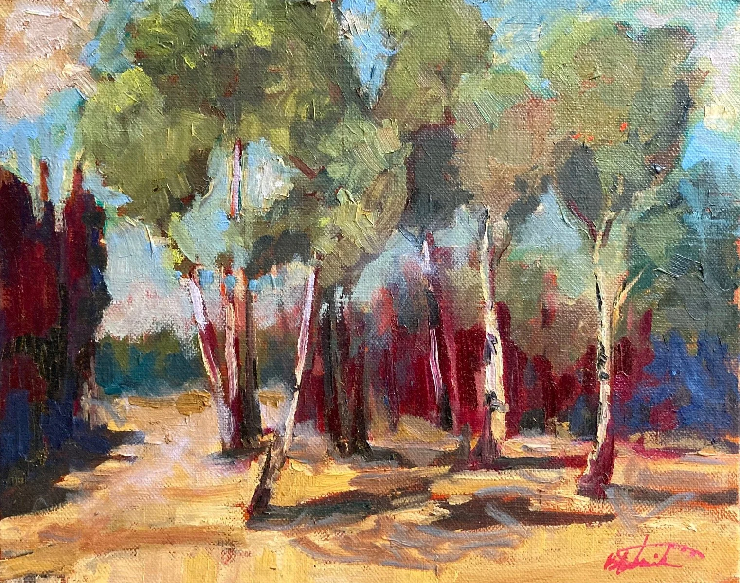 Aspen Tree Landscape by Minnesota artist Darcy Brambrink