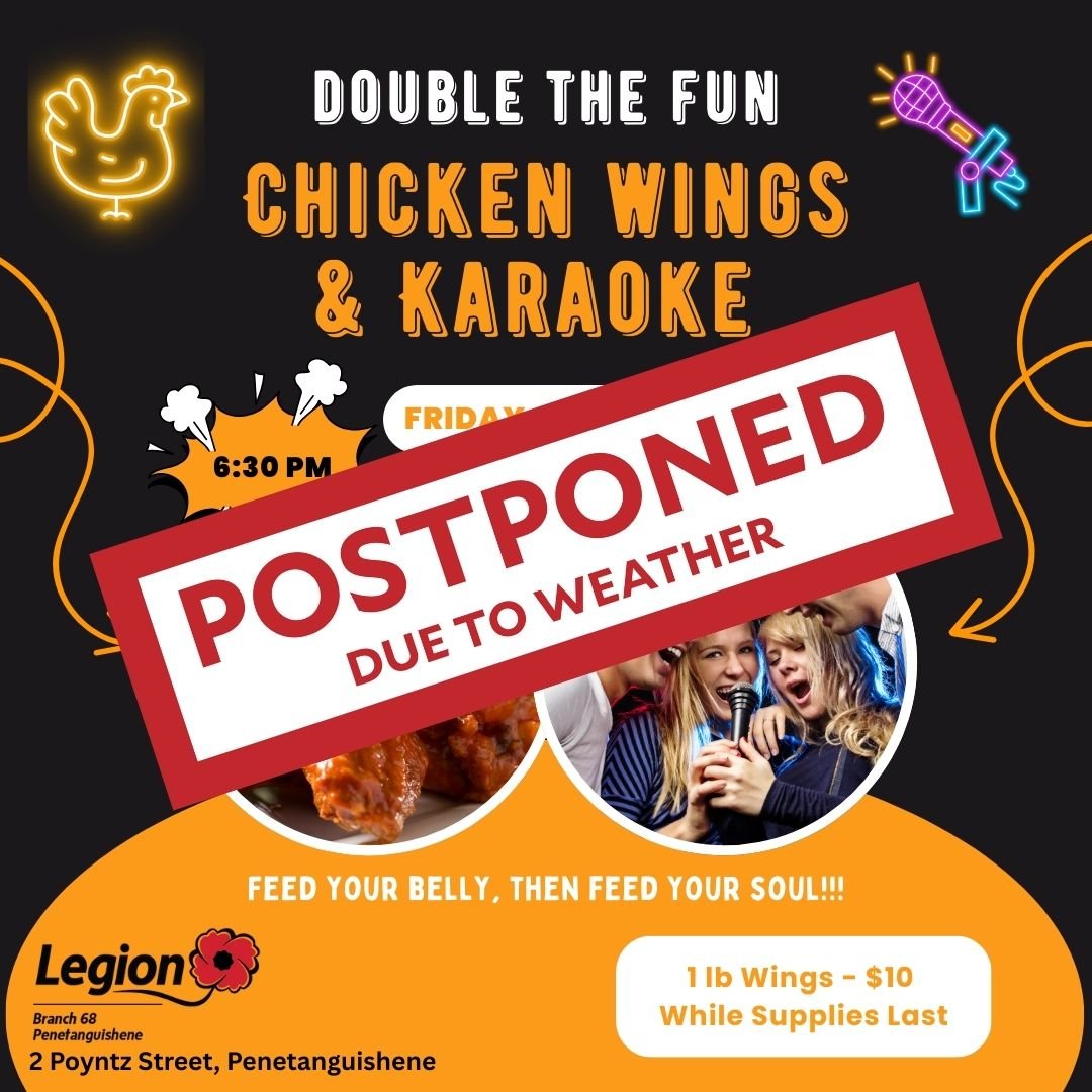 POSTPONED - Wings &amp; Karaoke