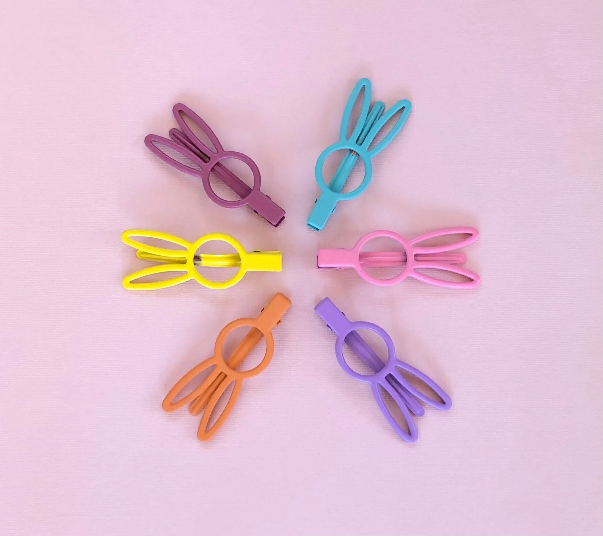 Bunny Ears Alligator Hair Clips for Little Girls and Adults, Easter Hair Clips, Back to School Hair Clips