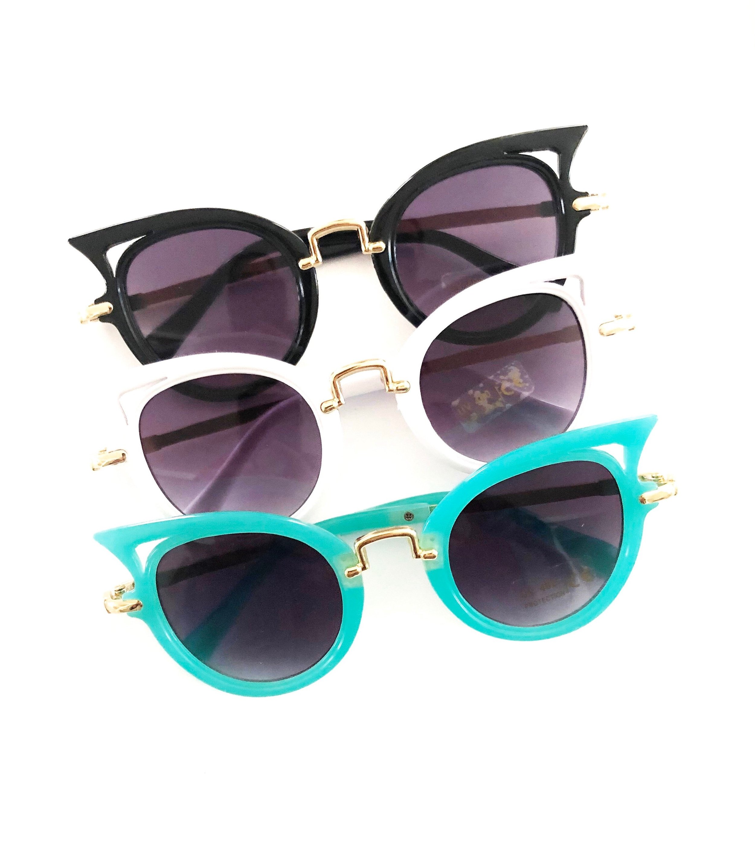 Cat Sunglasses for Kids and Toddlers, Eyewear for Babies, Kids Gifts, Child Fashion, Sunnies for Girls, Accessories for Girls, Halloween sunglasses