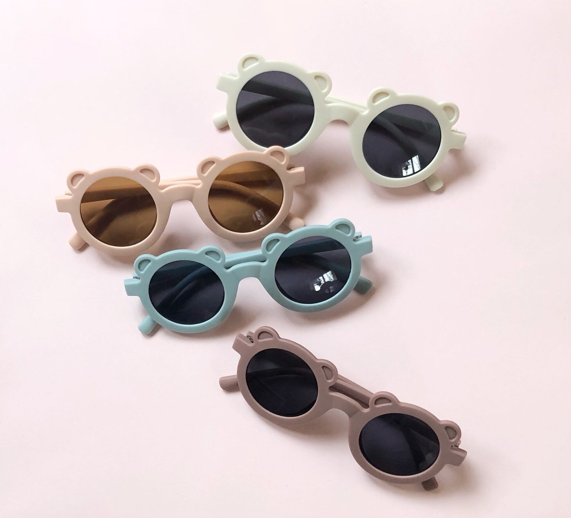 Teddy Bear Ear Sunglasses for Kids & Toddlers, Eyewear for Baby, Kid Gifts, Child Fashion, Sunnies for Girls and Boys, Accessories for Girls