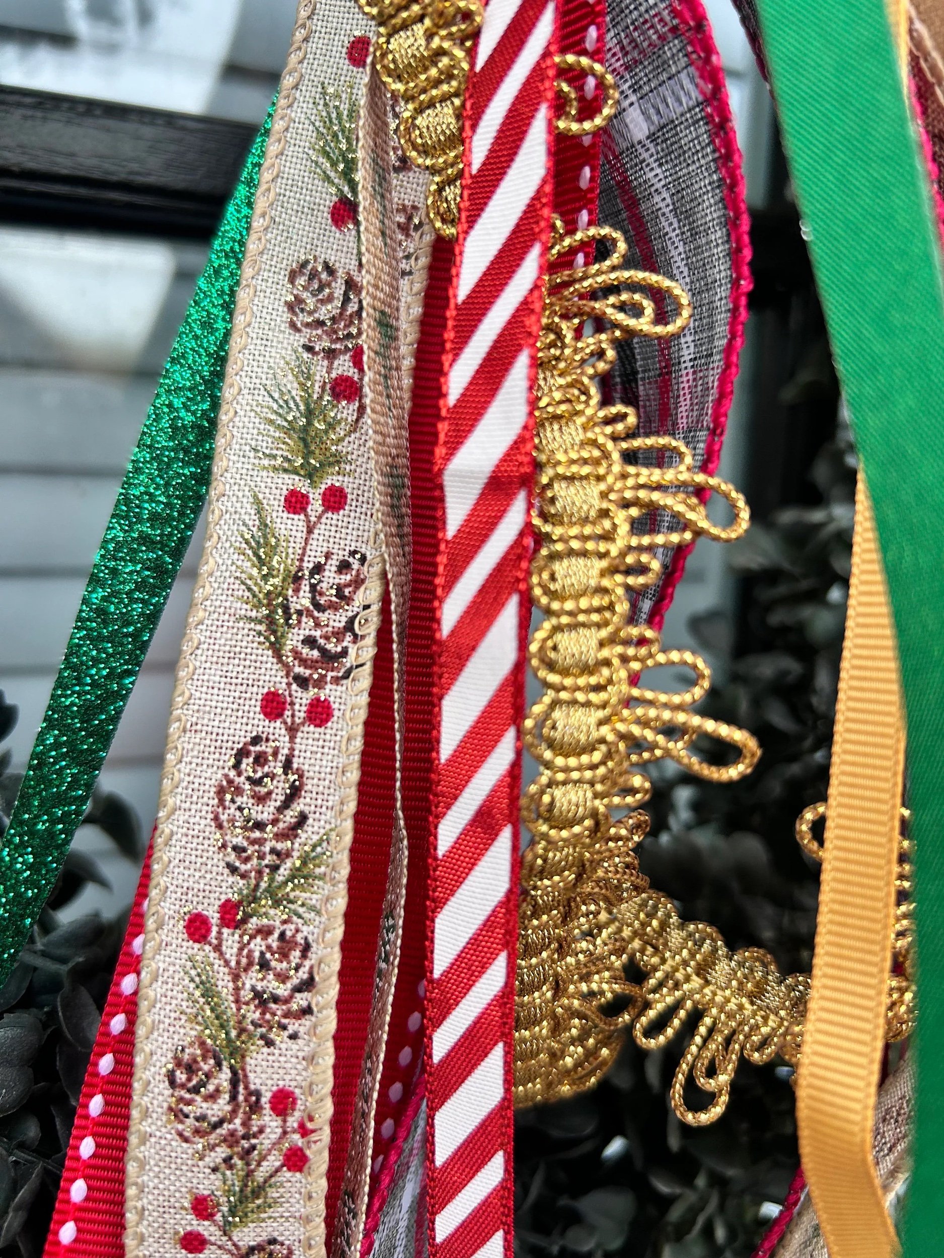 CHRISTMAS Wreath Ribbon Set, Ribbon Bundle, Home Décor, Ribbon Sets, Ribbon Trim, Ribbon Bundle for Wreaths, Coffee Filter Wreath Ribbons