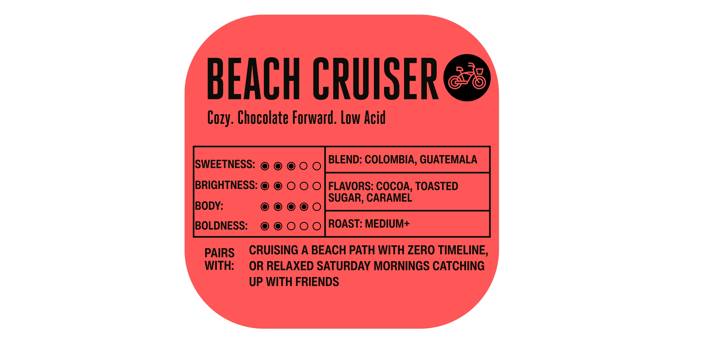 Close up of the Beach Cruiser blend coffee bag label.png