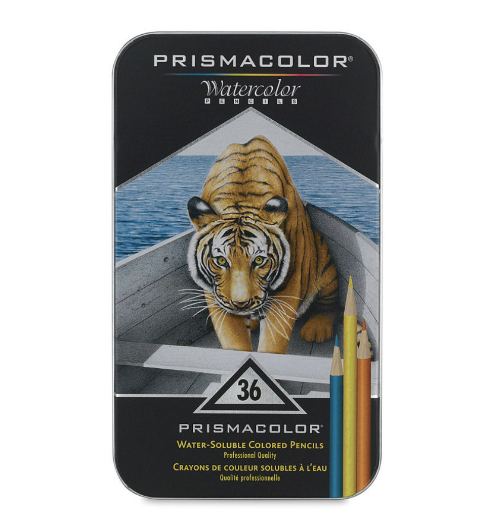 Prismacolor Watercolor Pencil Set - Assorted Colors, Set of 36