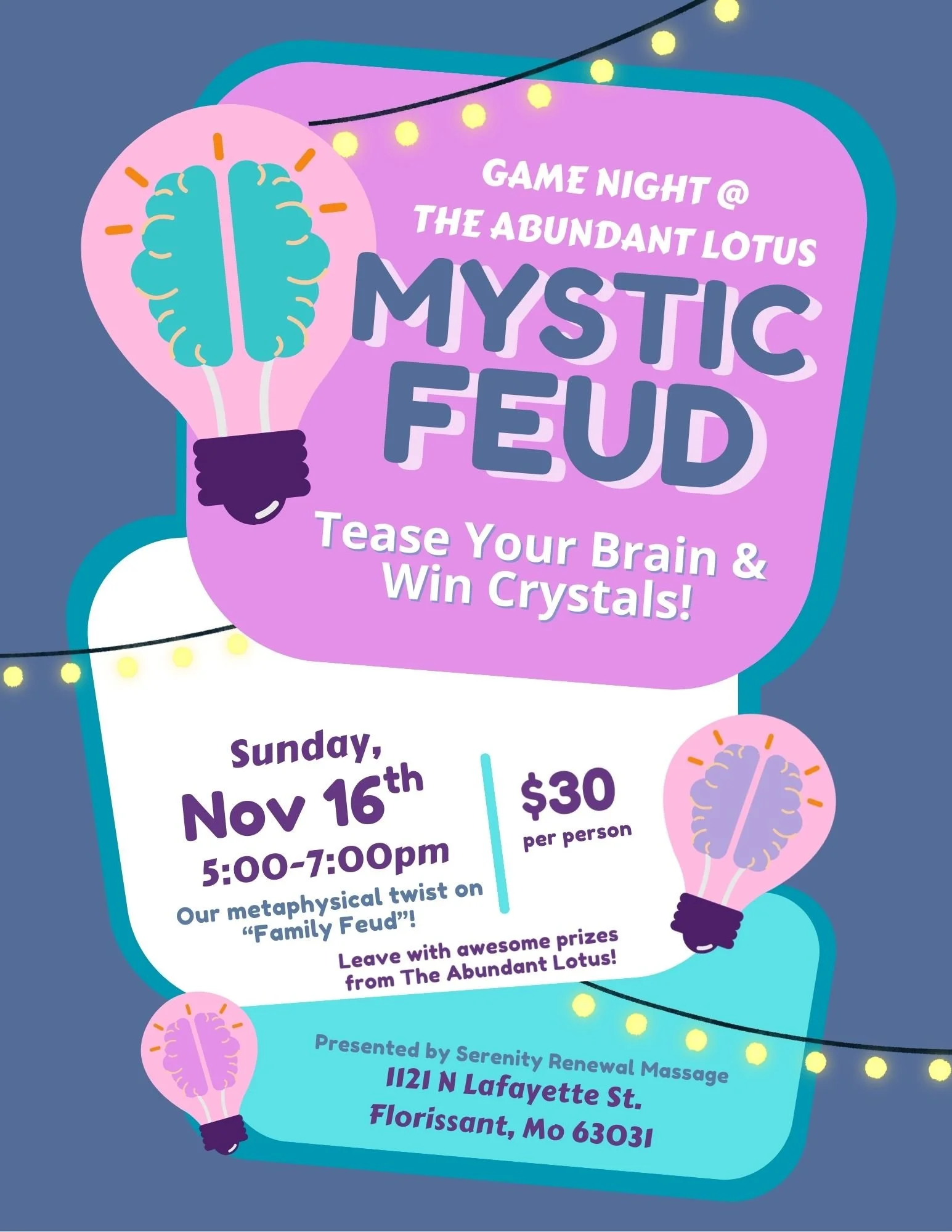Lotus Game Night: Mystic Feud!