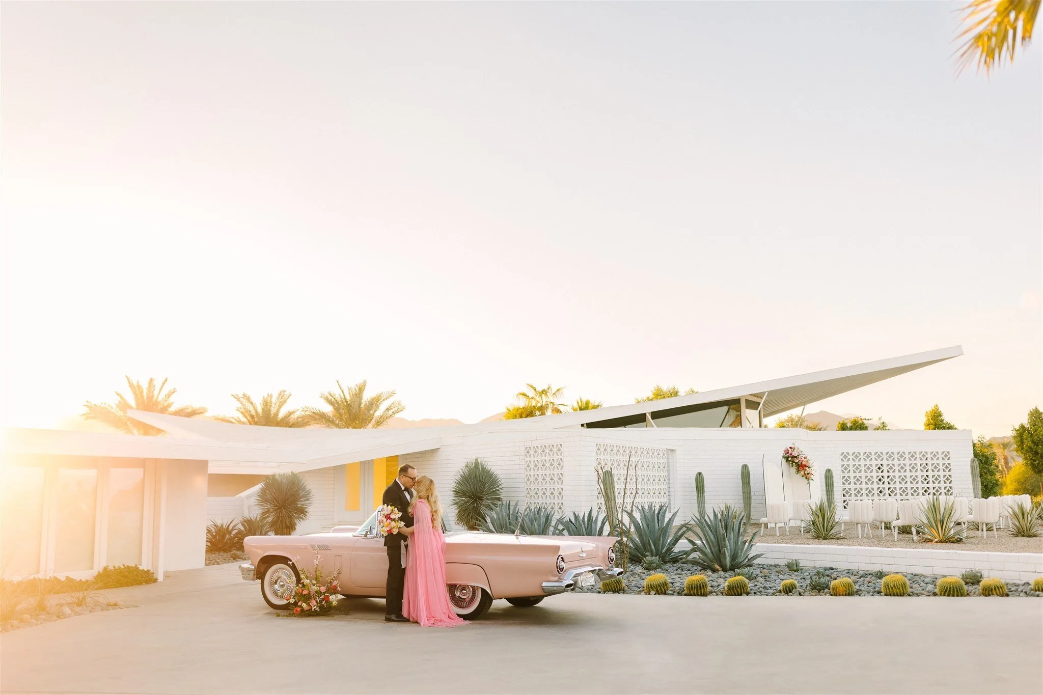 mid century modern wedding venue in california
