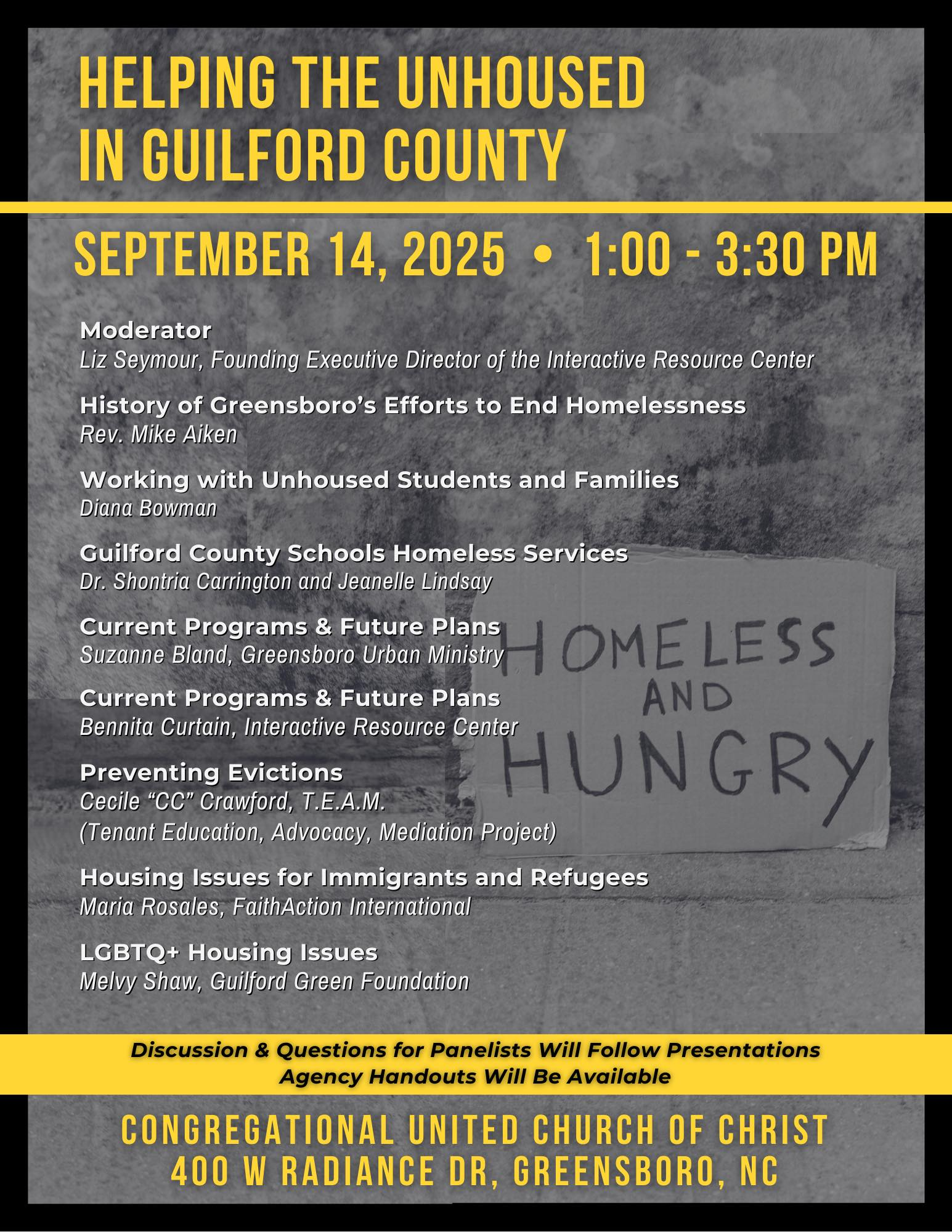 Helping the Unhoused in Guilford County