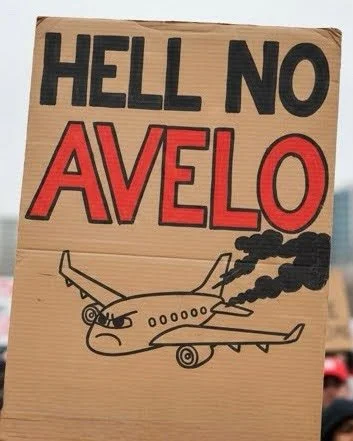 Protest Against Avelo Airlines