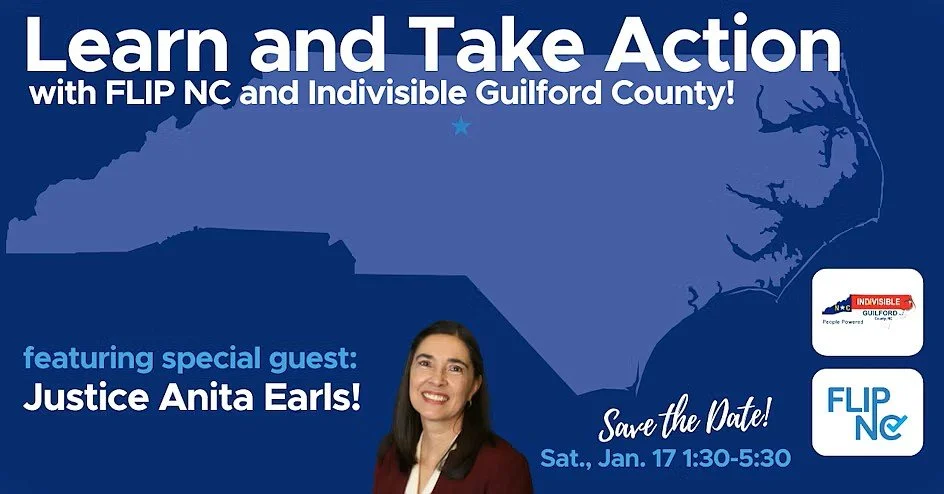 Learn and Take Action - with FLIP NC and Indivisible Guilford County