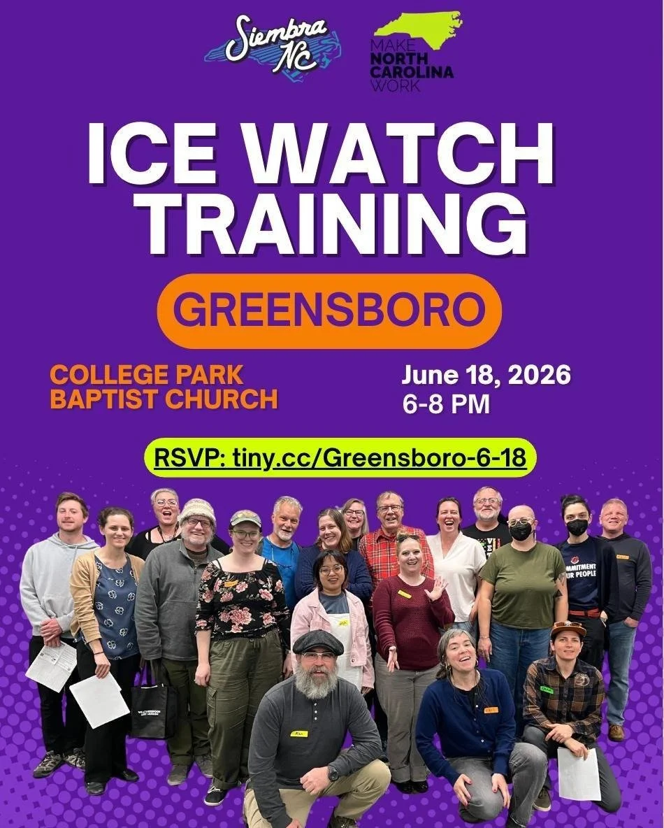 Greensboro ICE Watch Training