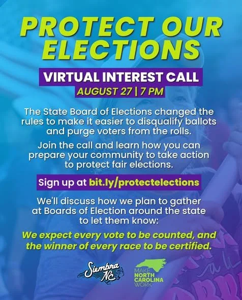Protect Our Elections Interest Call