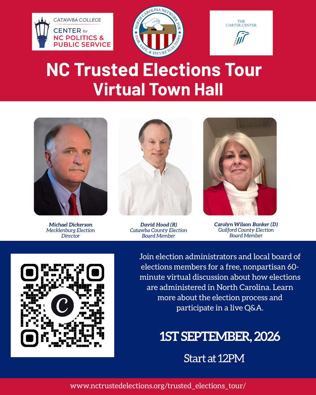 NC Trusted Elections Tour Virtual Town Hall