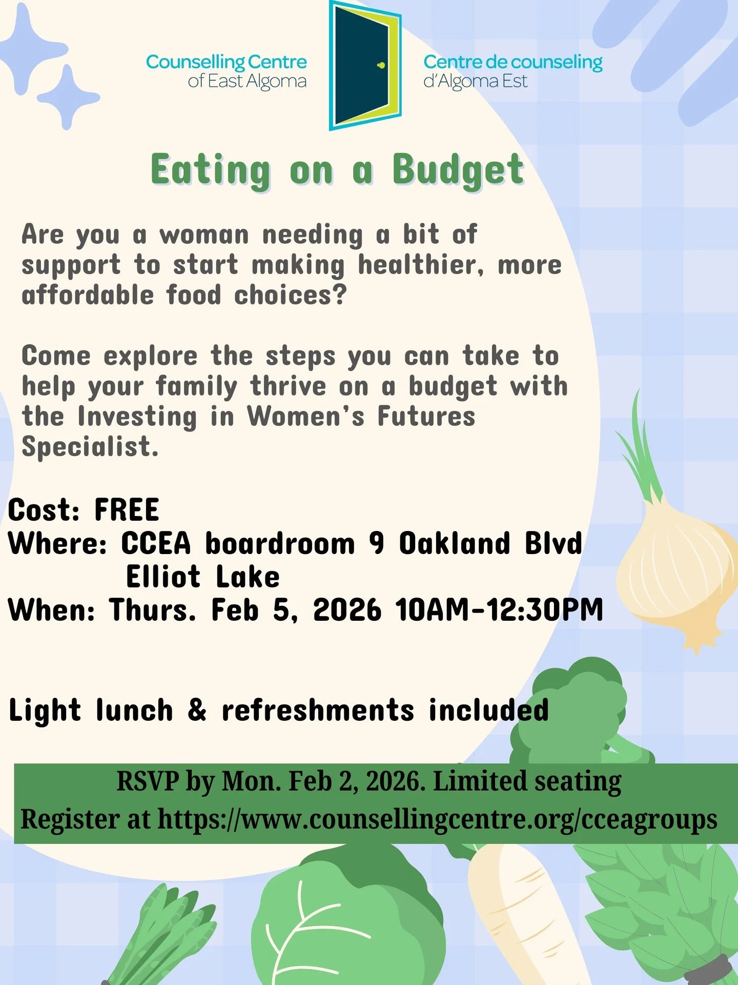 We have two workshops for women coming up. Information and registration can be found online at: https://www.counsellingcentre.org/cceagroups