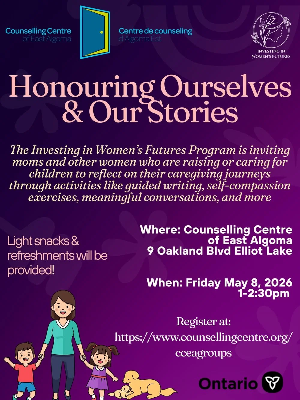 Register today: https://www.counsellingcentre.org/cceagroups