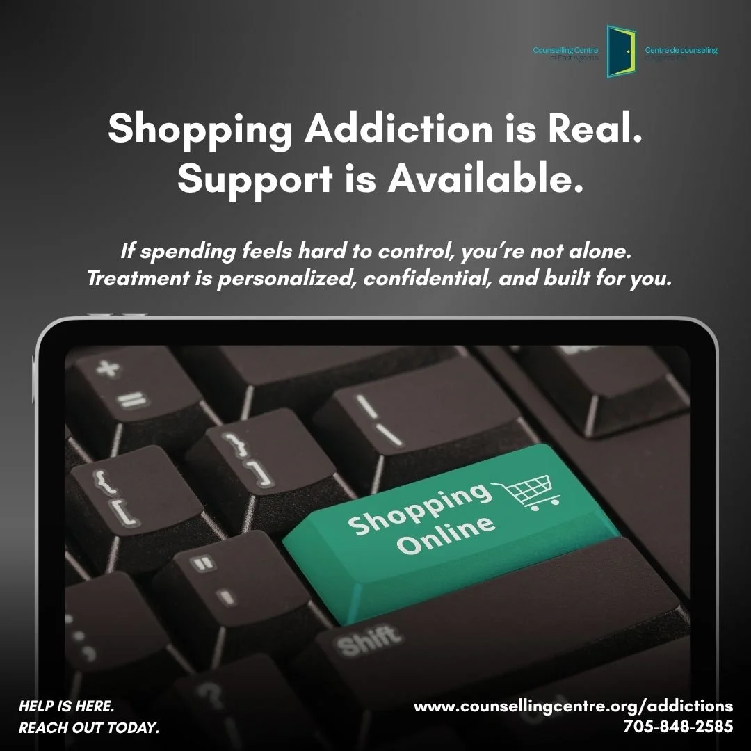 Shopping can bring temporary relief, but when it starts to feel compulsive or leads to stress, debt, or strain in relationships, it may be time for support.
If you find it difficult to stop, hide purchases, or feel guilt or regret afterward, you&rsqu