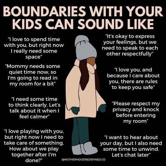 Setting boundaries with your children can sometimes bring guilt. Especially when they&rsquo;re disappointed, frustrated, or upset by the answer. But healthy boundaries are an important part of creating safe, supportive and predictable relationships.
