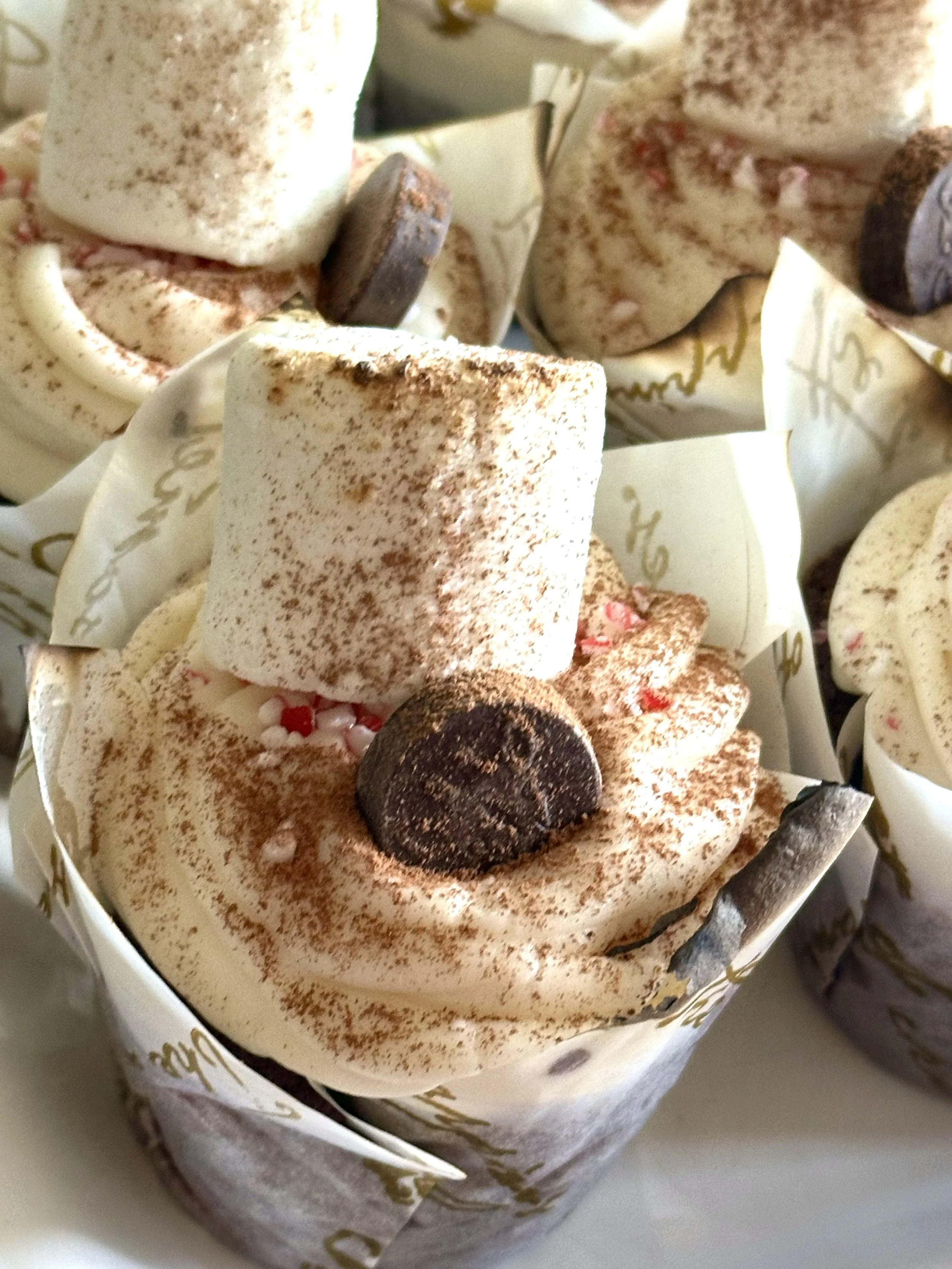 NEW! Gluten-Free Hot Cocoa Cupcakes