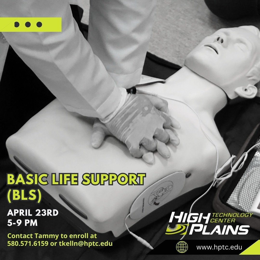 We will be offering a Basic Life Support (BLS) course on April 23rd. 
Enroll online today at https://www.careertechweb.org/hptc/