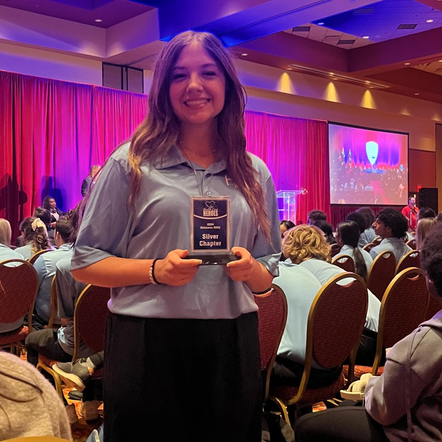 Congratulations to the Health Careers Program for their success at the HOSA State Leadership Conference. The HPTC Health Careers HOSA chapter received the Silver Chapter Award, the National Service Project Award for NMDP Be The Match for Bone Marrow,