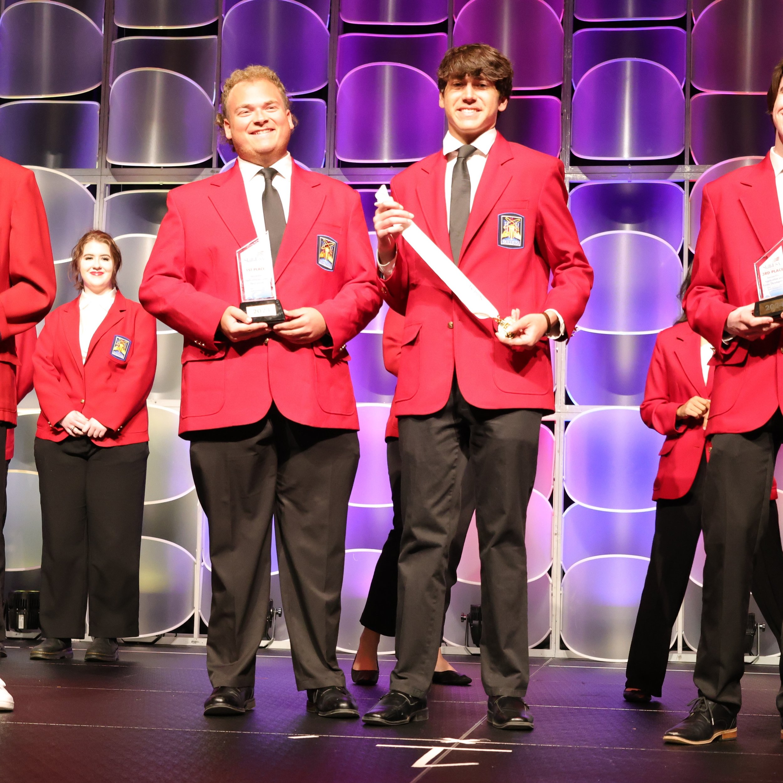 Congrats to Multimedia students Micah Hefner and Zach Snider for winning first place in Interactive Game Design at the State SkillsUSA Conference!
