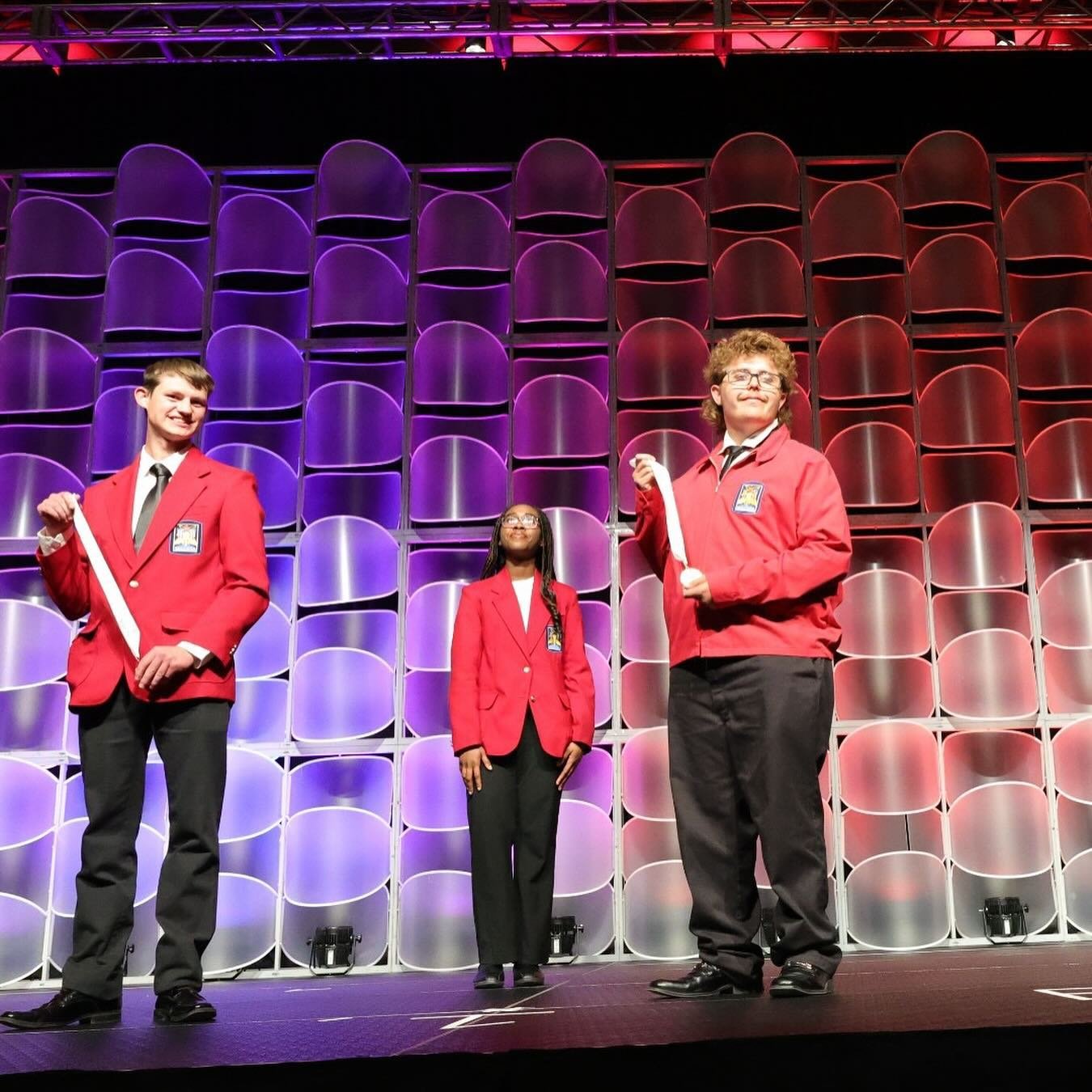 Congratulations to the Service Career students who placed at the recent State SkillsUSA contest!

First Place Winners:
Preston Laverty - Grounds Maintenance
Mia Reaves - Low-Speed Buffing
Adam Vazquez - Standard Riding Mower

Second Place Winners:
Au
