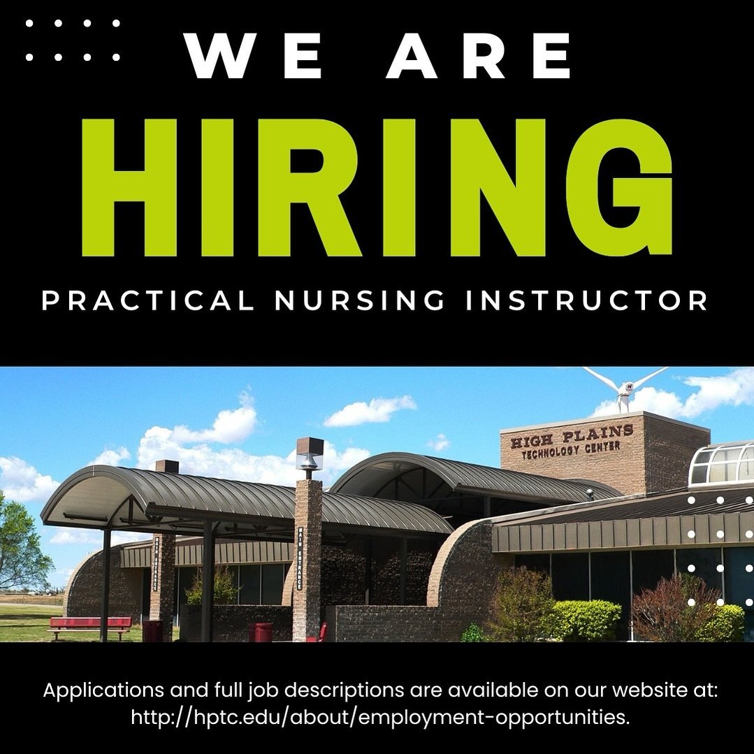 We are now hiring for a Practical Nursing Instructor. 

Visit https://www.hptc.edu/employment-opportunities for an application and more details.